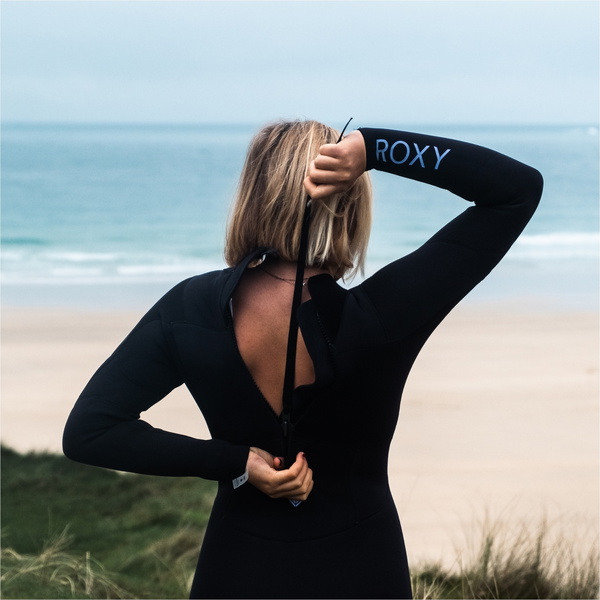 2025 Roxy Womens Prologue 4/3mm Back Zip Wetsuit ERJW103167 - Black